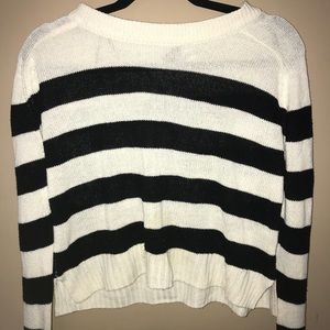 Divided Striped Sweater